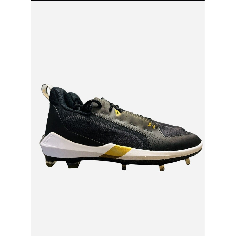 Under Armour Harper 6 Low ST HOVR Baseball Cleats Black Gold Men’s 13 NWT
